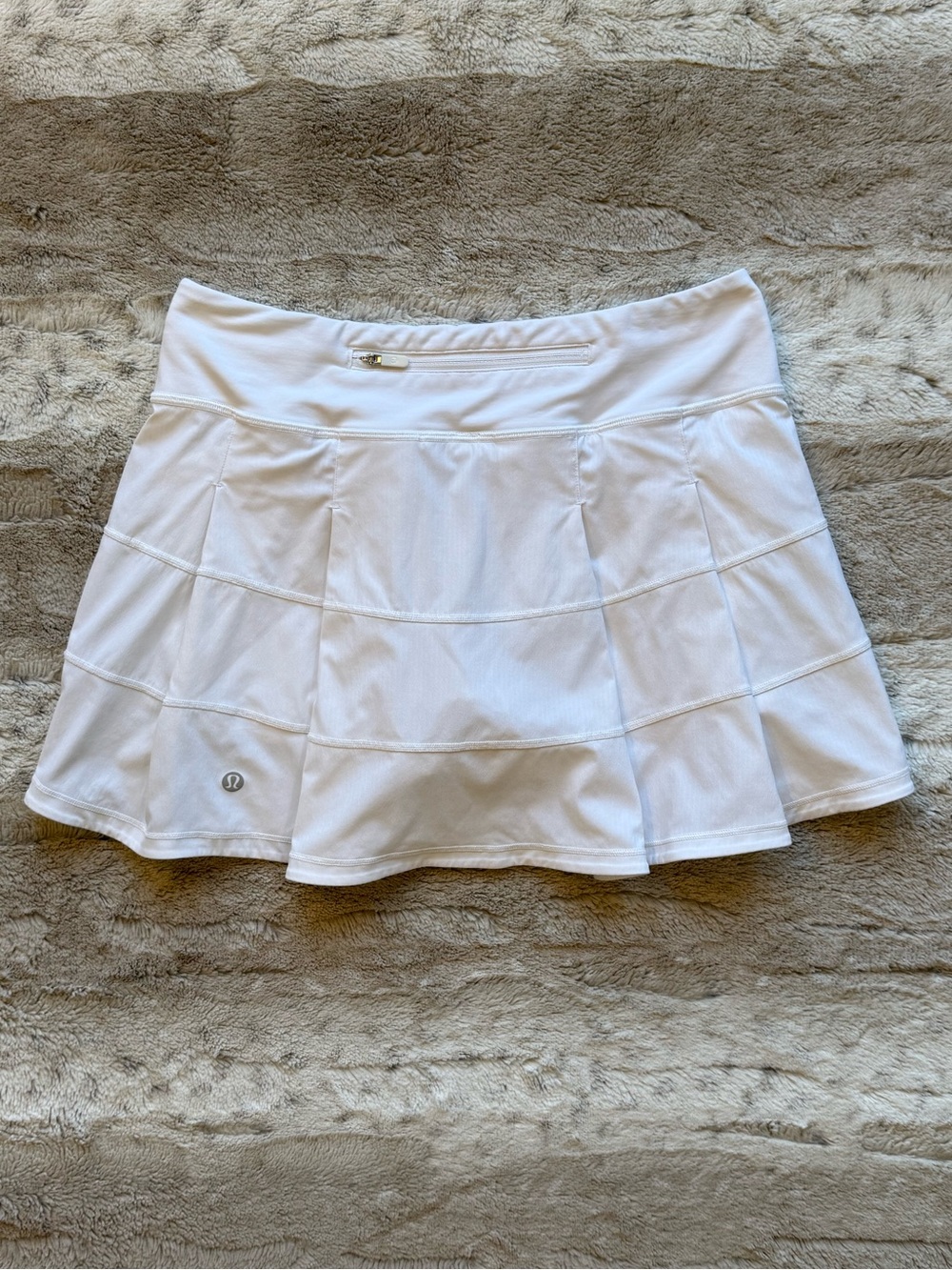 Lululemon Pace Rival Skirt *4-way Stretch in White Size 4 - Picture 4 of 12